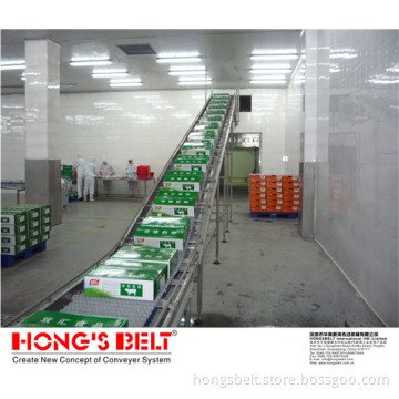 Inclined Modular Plastic Conveyor Belt